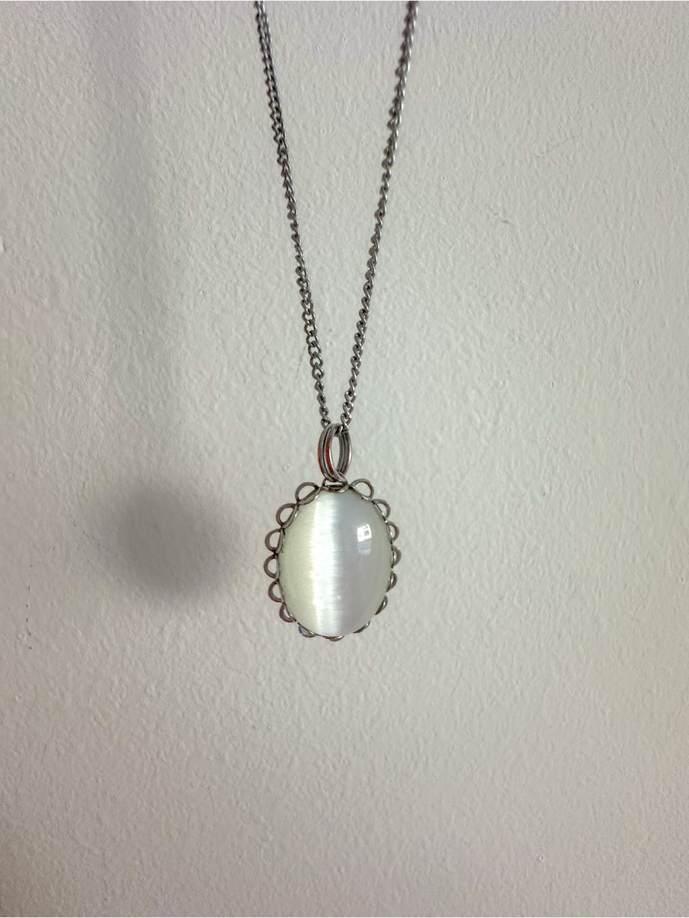 White Moonstone Necklace